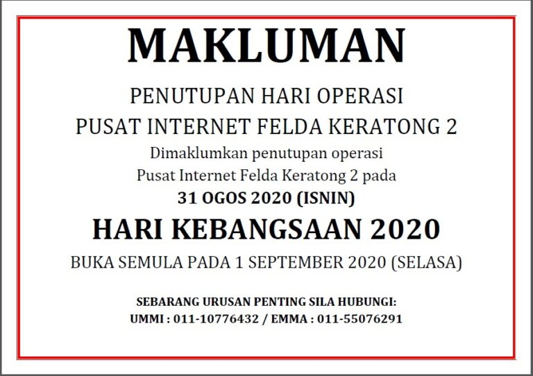 HARI KEBANGSAAN 2020